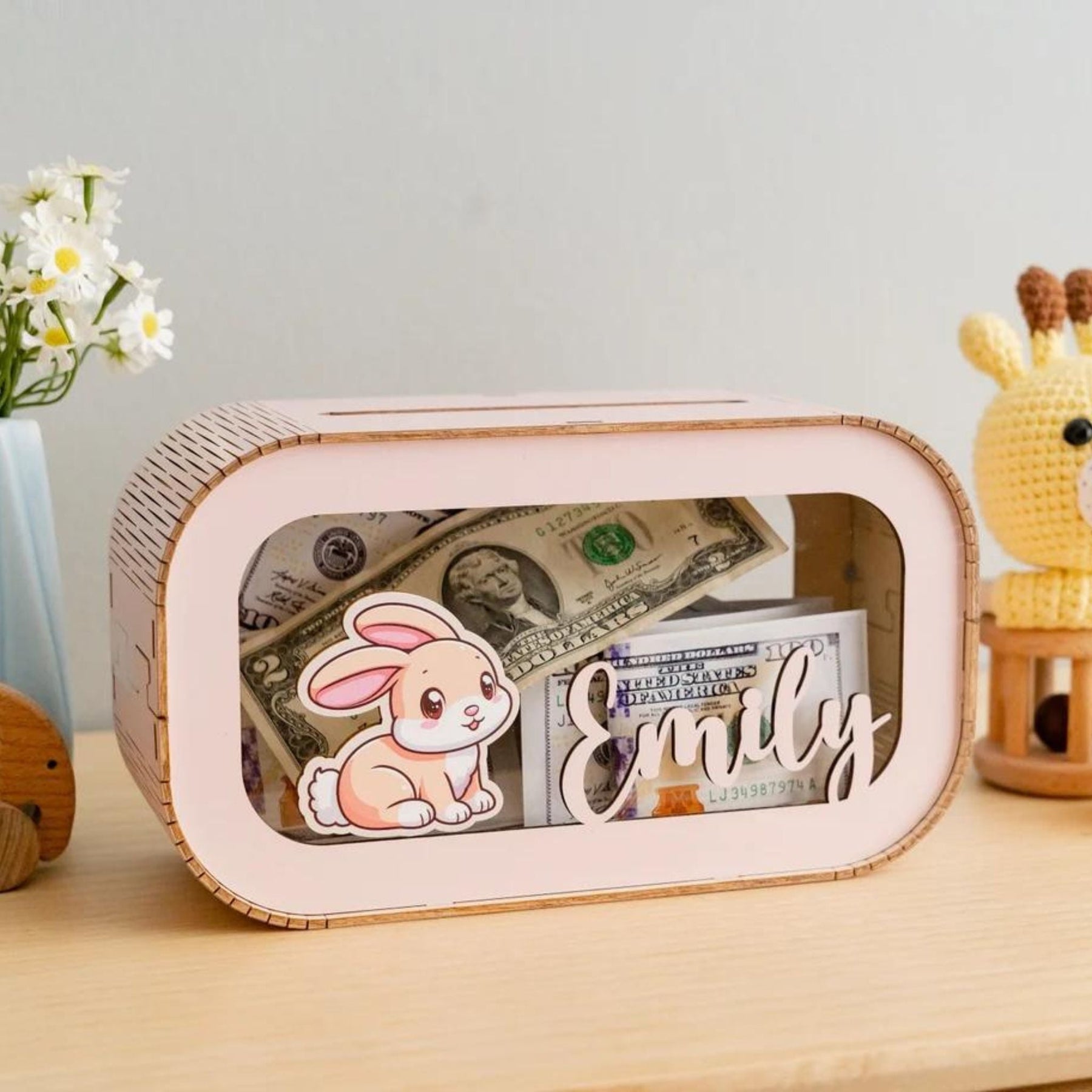Customized Coin Bank Custom Piggy Bank With Name - Kids Coin Bank Baby Shower Gift – Giftisi